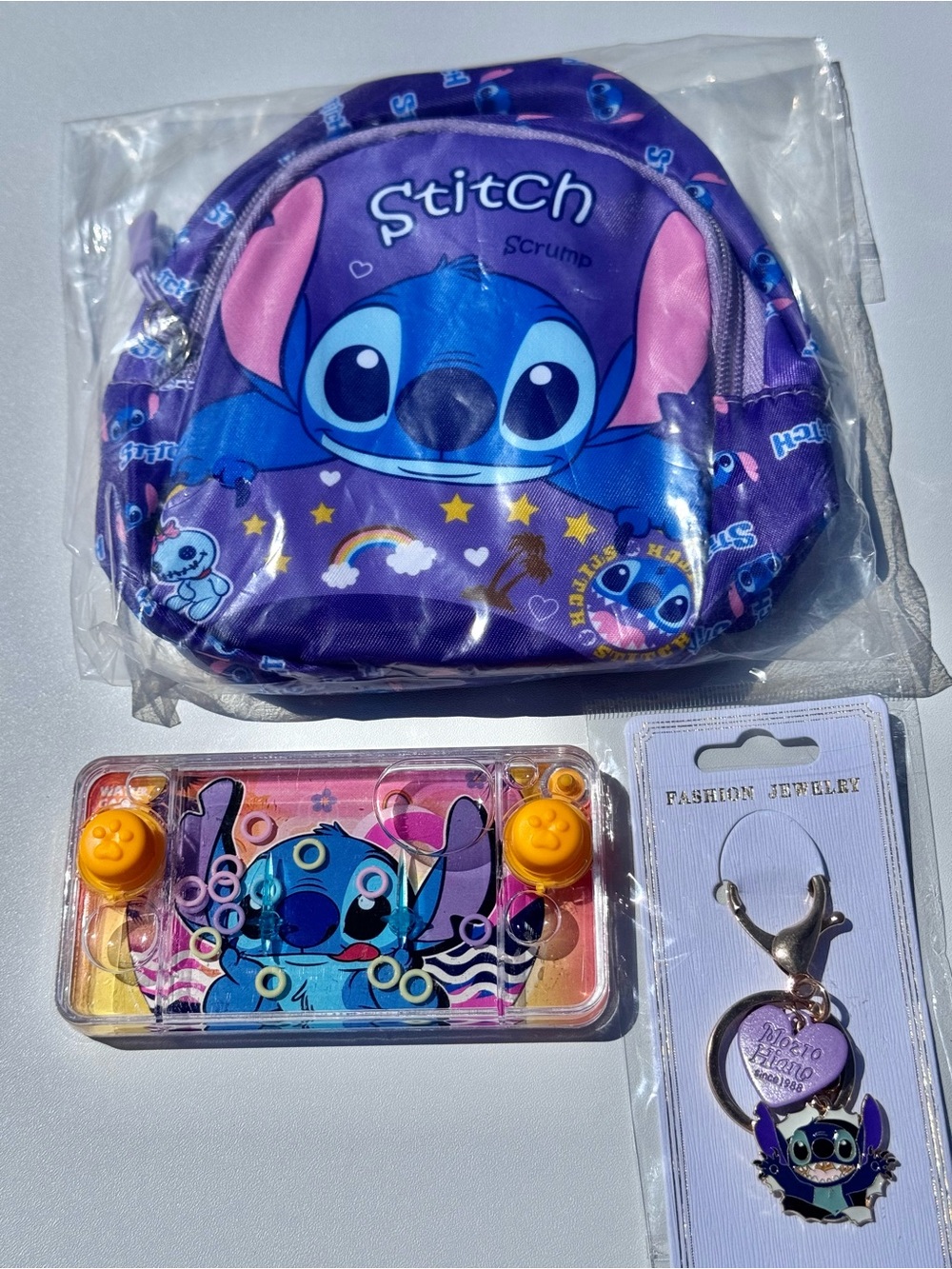 Stitch mini backpack 4 item bundle